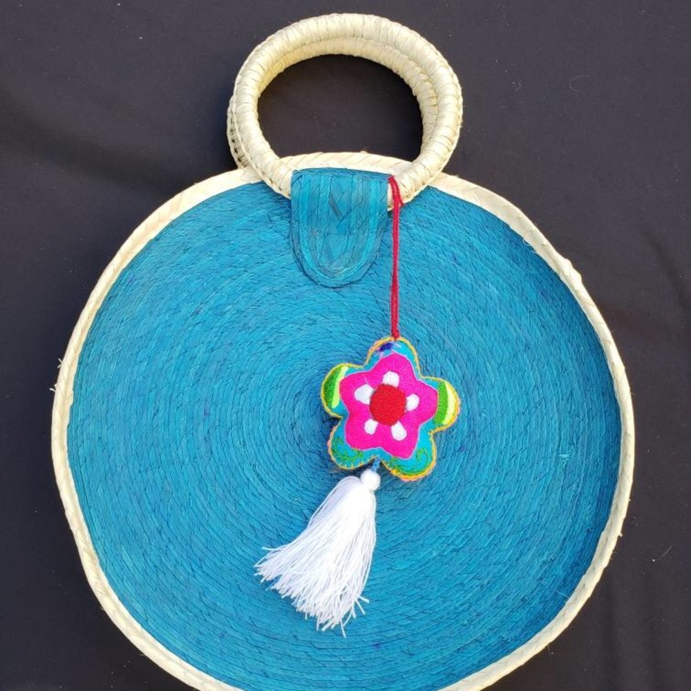 Eco-friendly disc bag, with handmade tassel. SOLD - Picture 1 of 1